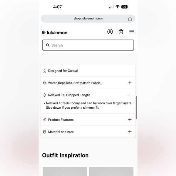 Lululemon Black Wunder Puff Cropped Vest Sz 12 - Picture 14 of 14